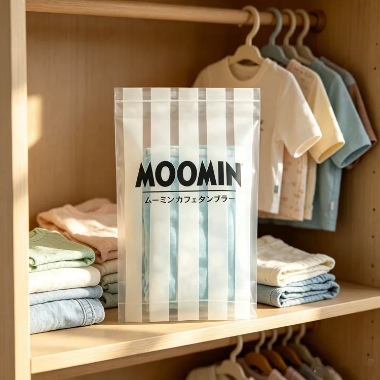 Clear PE Plastic Self Adhesive Seal Bag for Kids Clothing Underwear Socks and Baby Wear Packaging