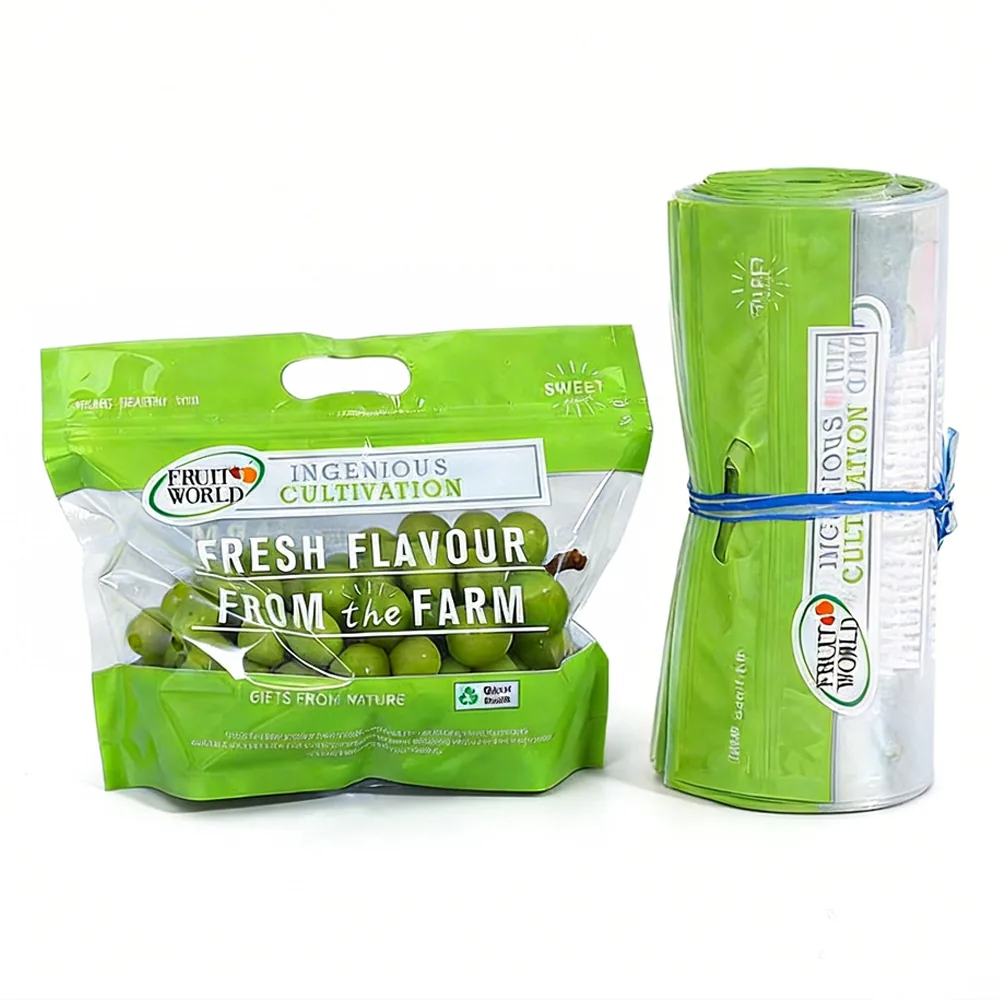 Clear PE Produce Ziplock Bag for Grapes, Berries & Vegetables