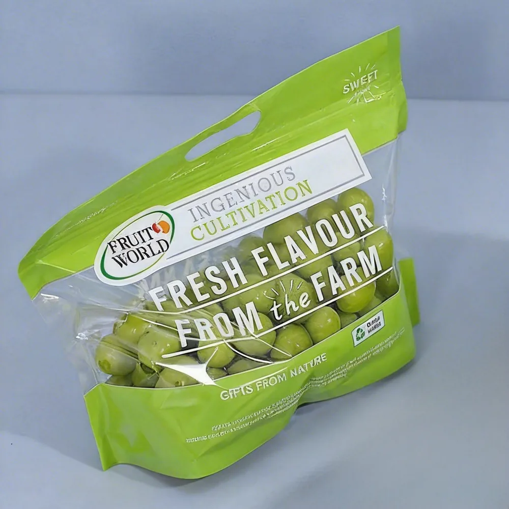 Clear PE Produce Ziplock Bag for Grapes, Berries & Vegetables