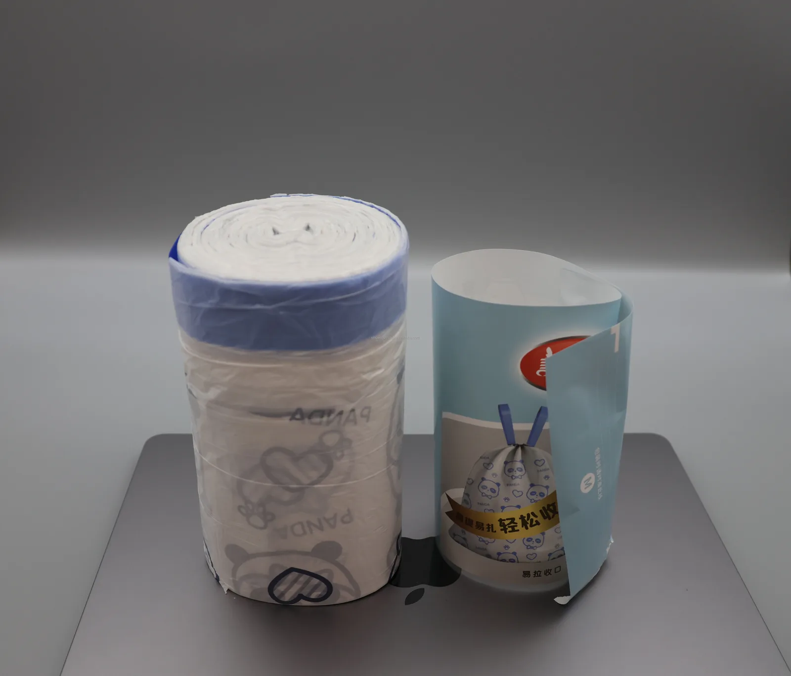 Compostable Biodegradable PLA+PBAT Star Seal Heat Seal Core-less Flat Trash Bags Garbage Bag on Roll