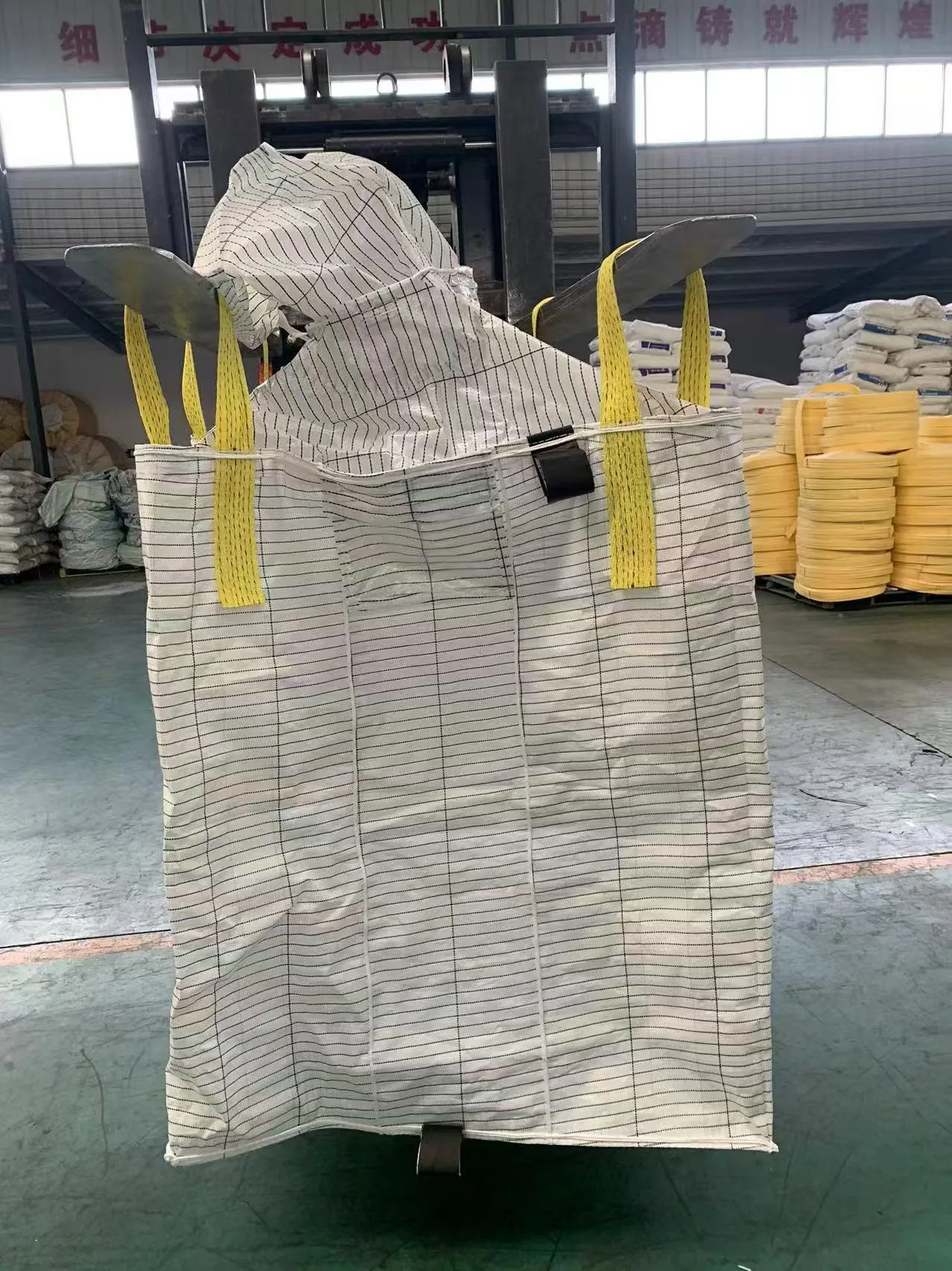 Conductive Plastic Jumbo Bag Type C Big Bag 1000KG Anti Static FIBC