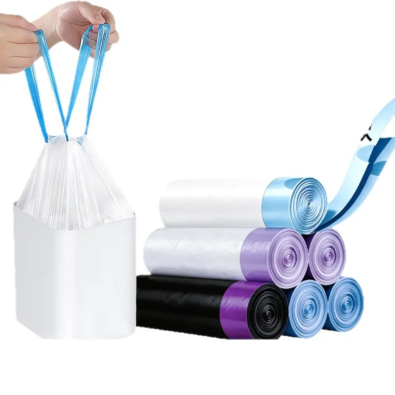 Cross-border Tear-free 15-20 Micron Thick Oversized Drawstring High-density Catlitter Bags Extra-heavy-duty Original Fragrance