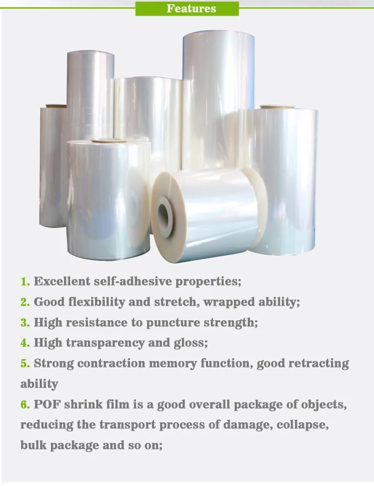 Custom Logo Soft Plain Moisture Proof Polyolefin Shrink Film Bags Heat Shrinkable Wraps for Cosmetic Shampoo Candle Perfume Gift