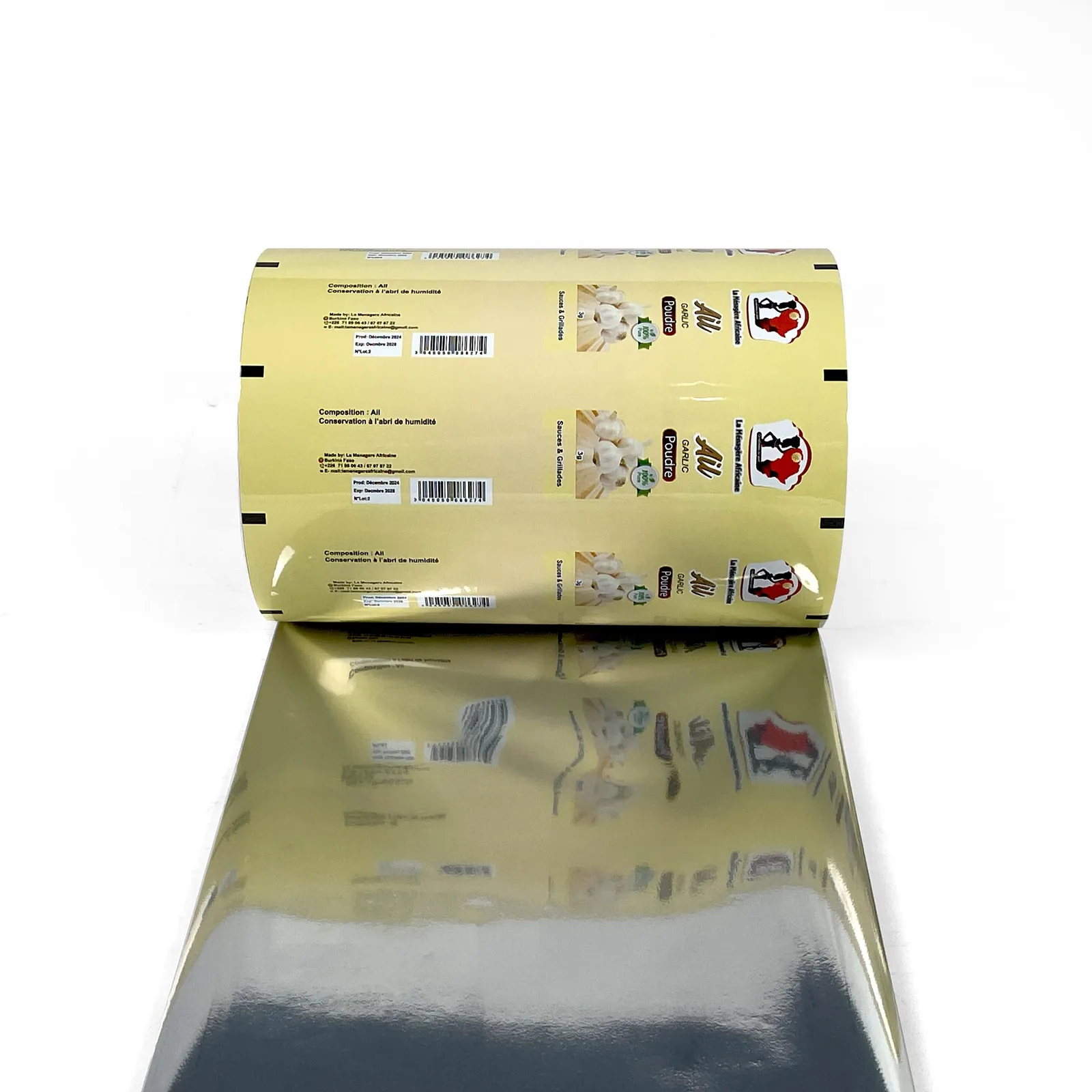 Custom Print Pet Laminated Film Flexible Packaging Roll Stock Candy Potato Chips Cookie Snacks Sachet Film Roll