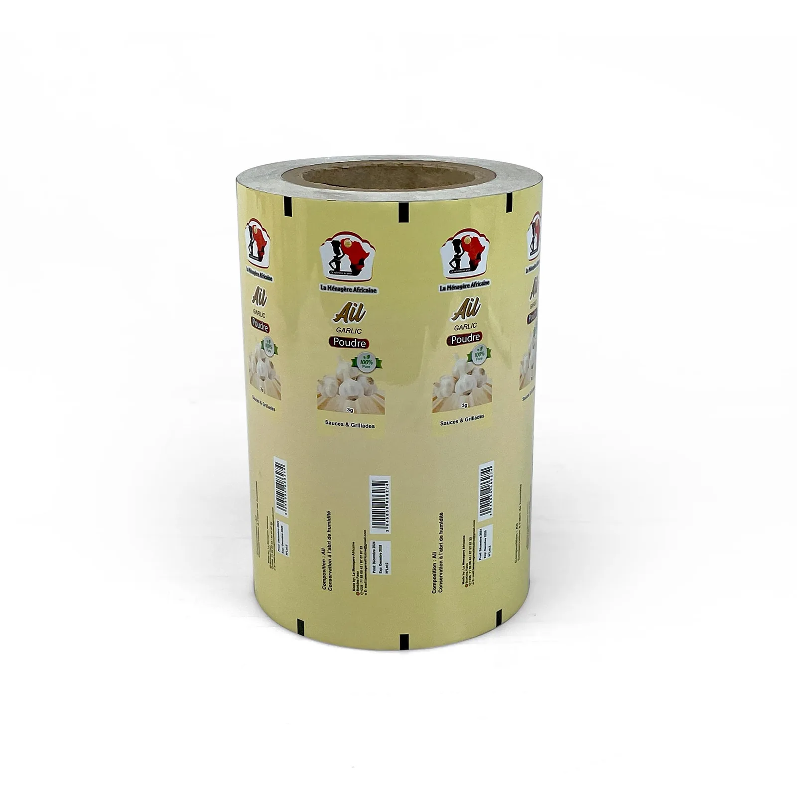 Custom Print Pet Laminated Film Flexible Packaging Roll Stock Candy Potato Chips Cookie Snacks Sachet Film Roll
