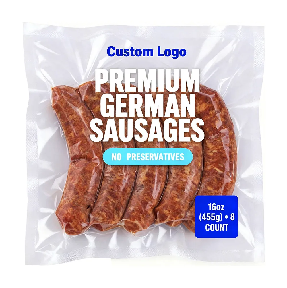 Custom Printed clear Plastic Smooth Vacuum Bag Pla Vacuum Sealing Bag Plastic Vacuum Bag Food