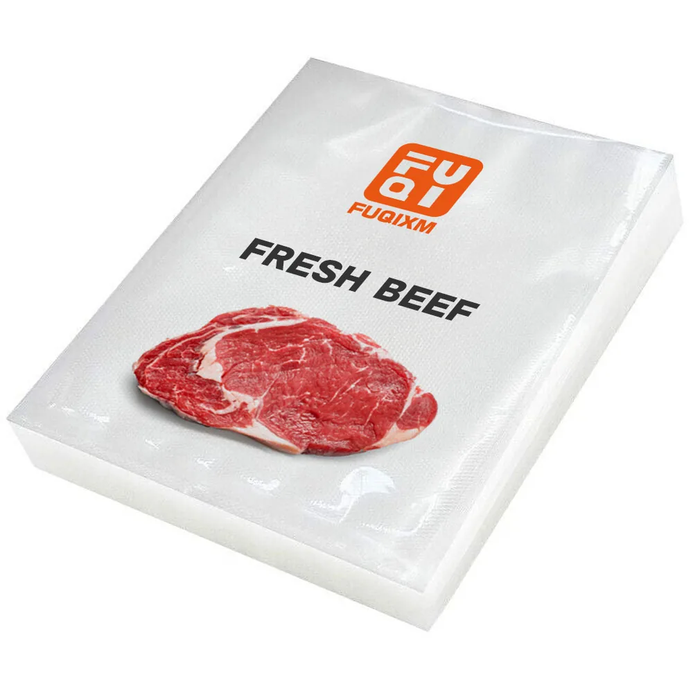 Custom Printed clear Plastic Smooth Vacuum Bag Pla Vacuum Sealing Bag Plastic Vacuum Bag Food