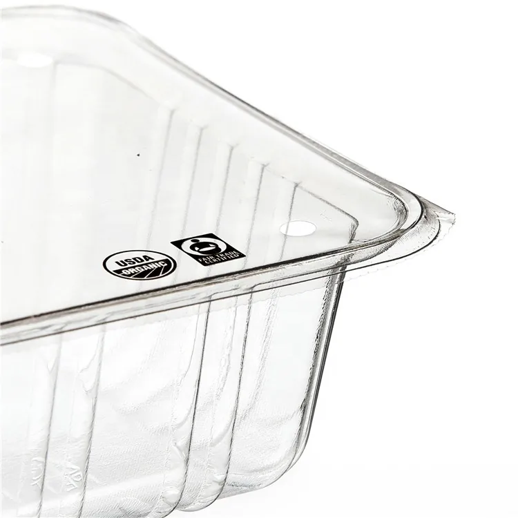Custom Printed Food Grade BOPET Easy Peel Perforated Lidding Film PVC Cup Tray Strawberries Tomatoes Blueberries Cherries Fruits