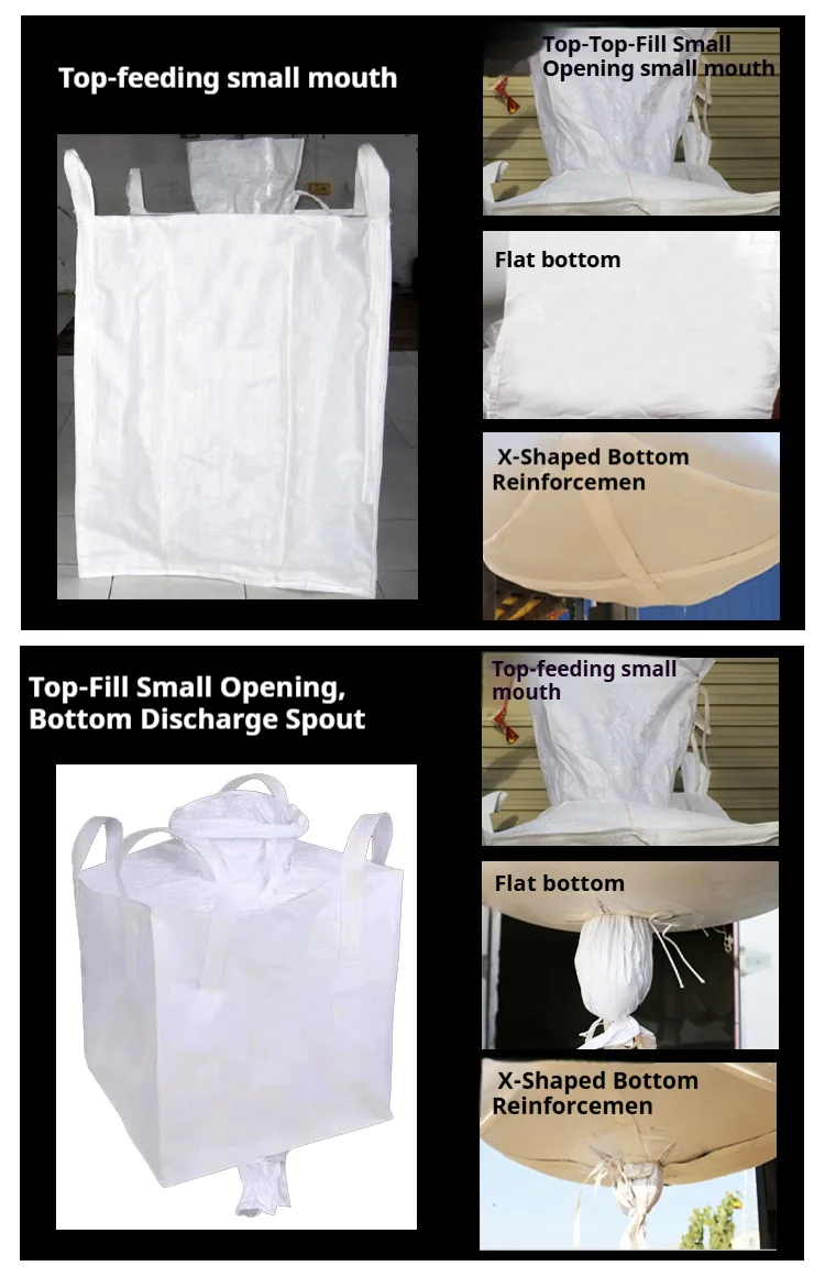 Custom Printed Food Grade FIBC Bag with Waterproof PE Inner Liner for 1000kg Bakery and Bulk Materials