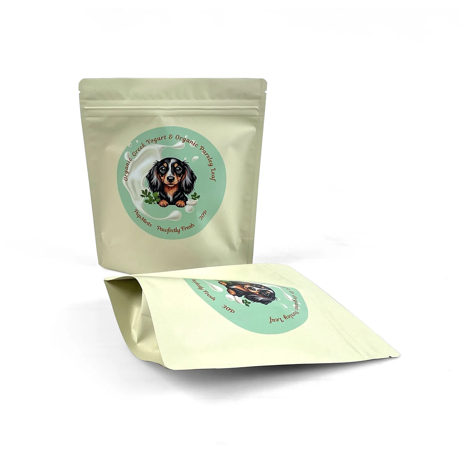 Custom Printed Food Grade PE Stand up Pouch Resealable Zipper Bags for Cosmetic Packaging