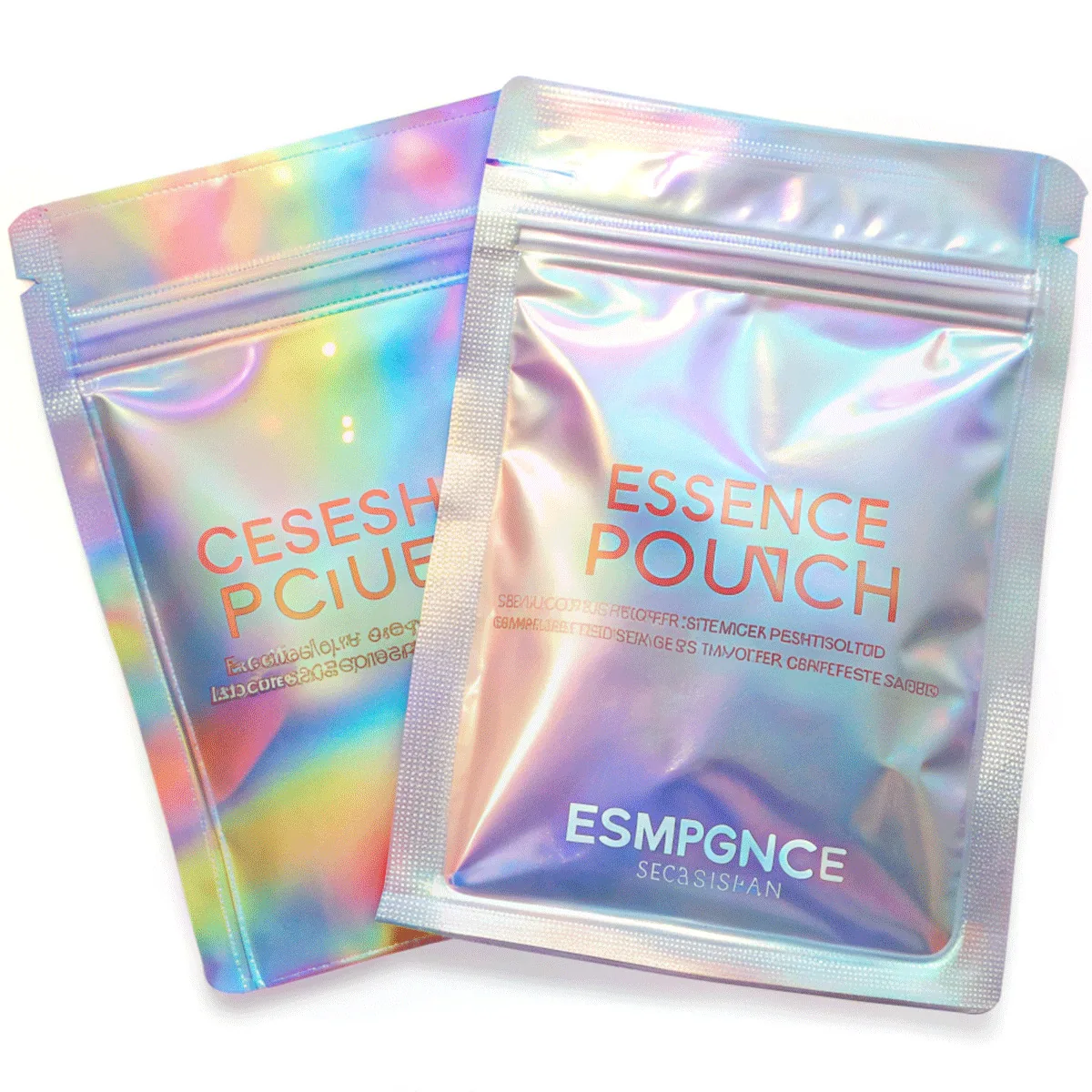 Custom Printed Food Grade Ziplock Snack Stand up Zip Lock Pouch Printed Plastic Holographic Packaging Bag