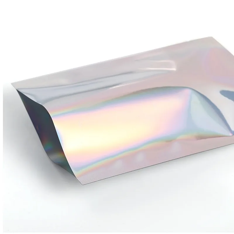 Custom Printed Food Grade Ziplock Snack Stand up Zip Lock Pouch Printed Plastic Holographic Packaging Bag