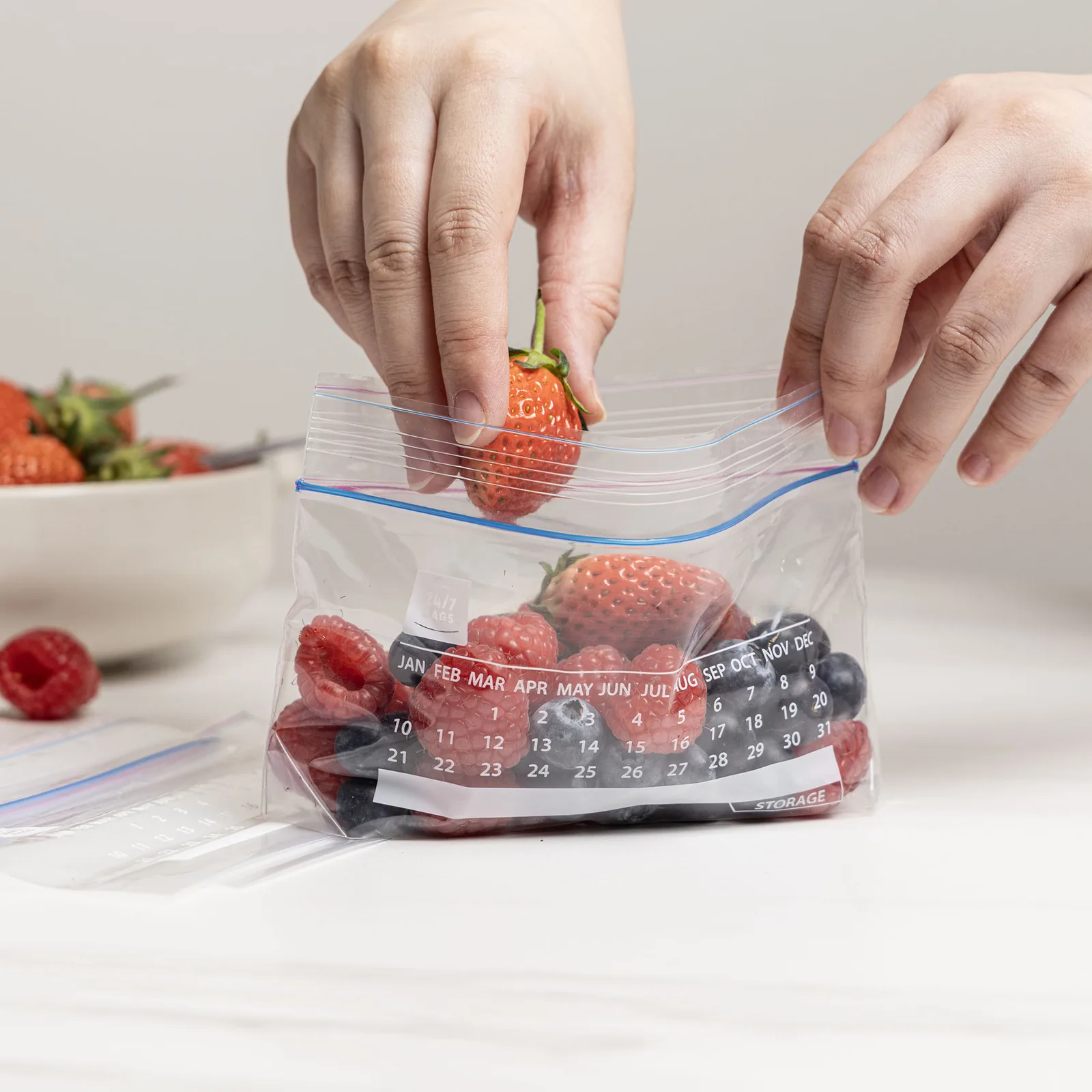 Custom Printed Giant Medium Ziplock Gallon Zipper Food Storage Bags Slider for Food