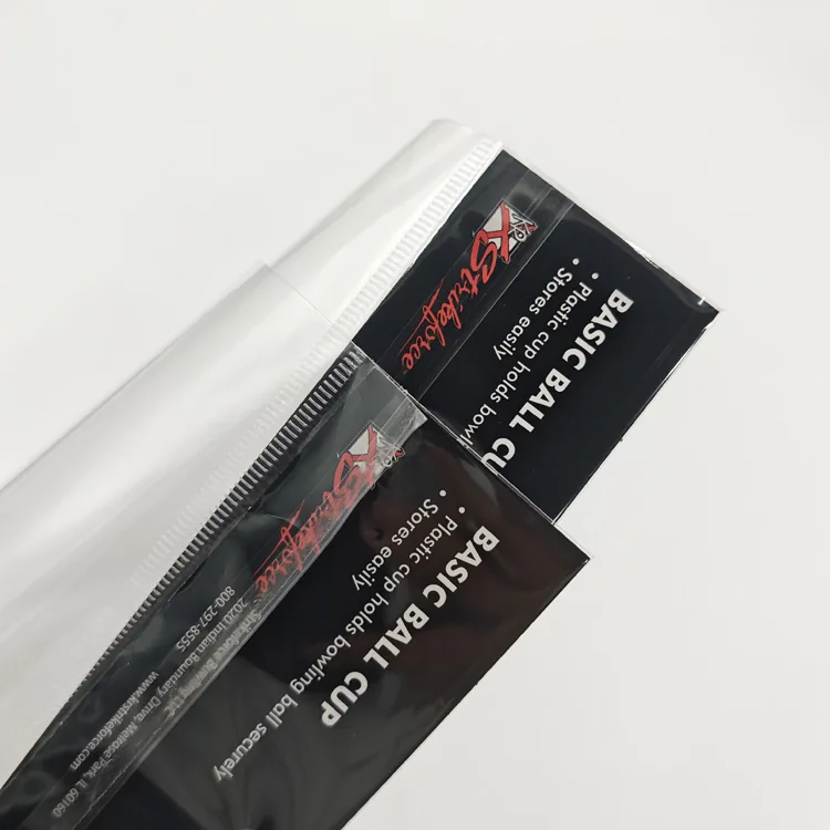 Custom Printed Hang Hole Header Card Clear Poly Bag for Football Towel Sports Cleaning Cloth Game Accessory Retail Packaging