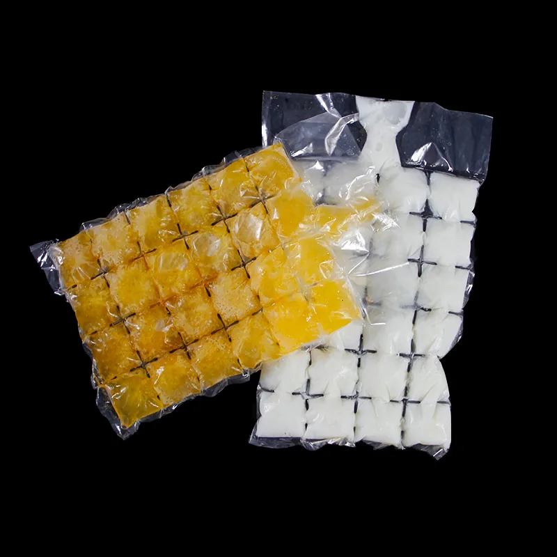 Custom Printed Logo Large Capacity Disposable LDPE 8/10/20 LB Plastic Drawstring Ice Cube Bag Reusable