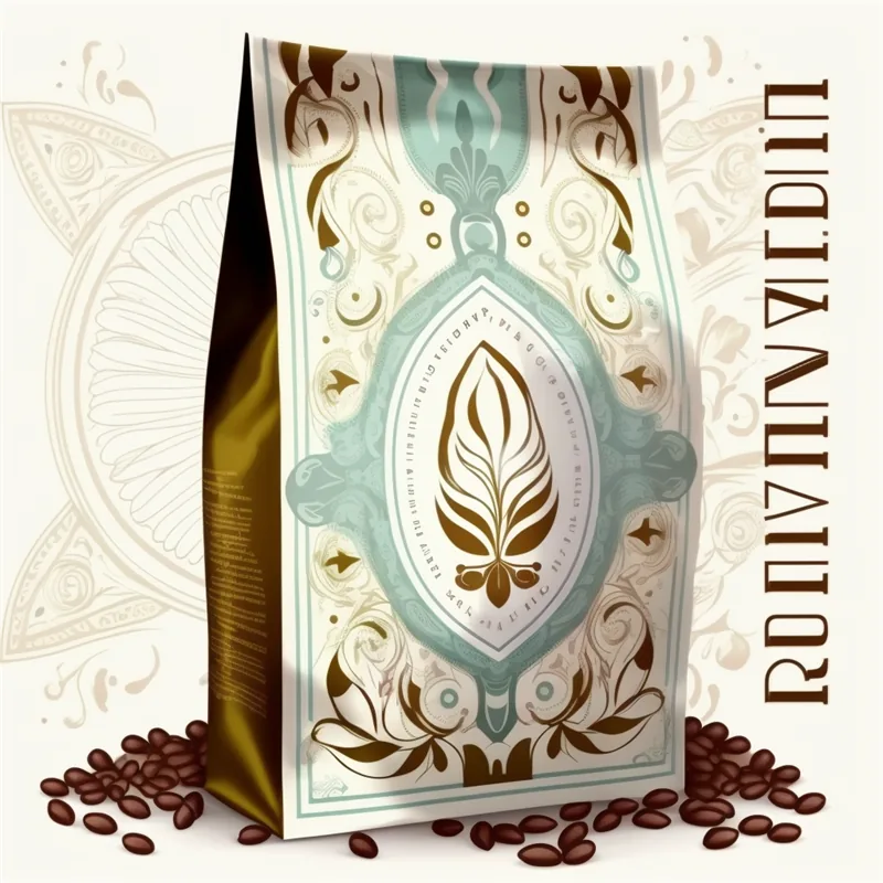 Custom Printed logo Matt Black Coffee Beans Yam Flour Cassava Flakes Aluminum Foil Flat Bottom Stand up Bag