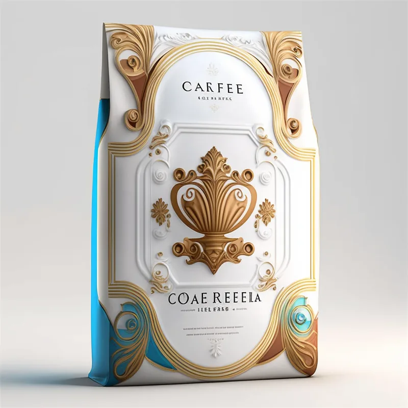 Custom Printed logo Matt Black Coffee Beans Yam Flour Cassava Flakes Aluminum Foil Flat Bottom Stand up Bag