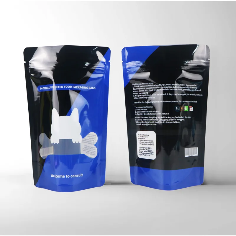 Custom Printed logo Matt Black Coffee Beans Yam Flour Cassava Flakes Aluminum Foil Flat Bottom Stand up Bag