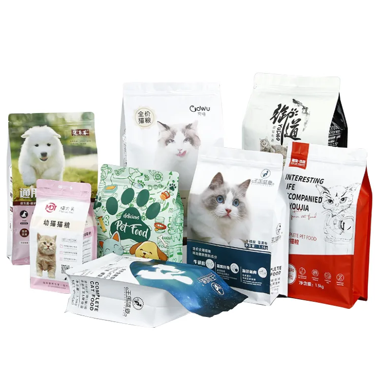 Custom Printed logo Matt Black Coffee Beans Yam Flour Cassava Flakes Aluminum Foil Flat Bottom Stand up Bag