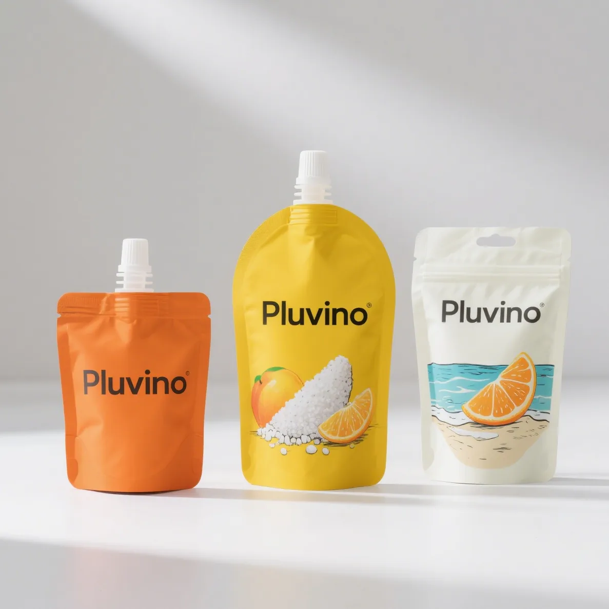 Custom Printed Plastic Spout Pouch With Stand up Bottom for Baby Food Smoothie Juice Refill Liquid Packaging Bag