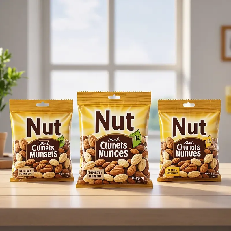 Custom Printed Resealable Plastic Aluminum Foil Zipper Dry Food Snack Nuts Packaging Stand up Pouch for Food Ziplock Mylar Bags
