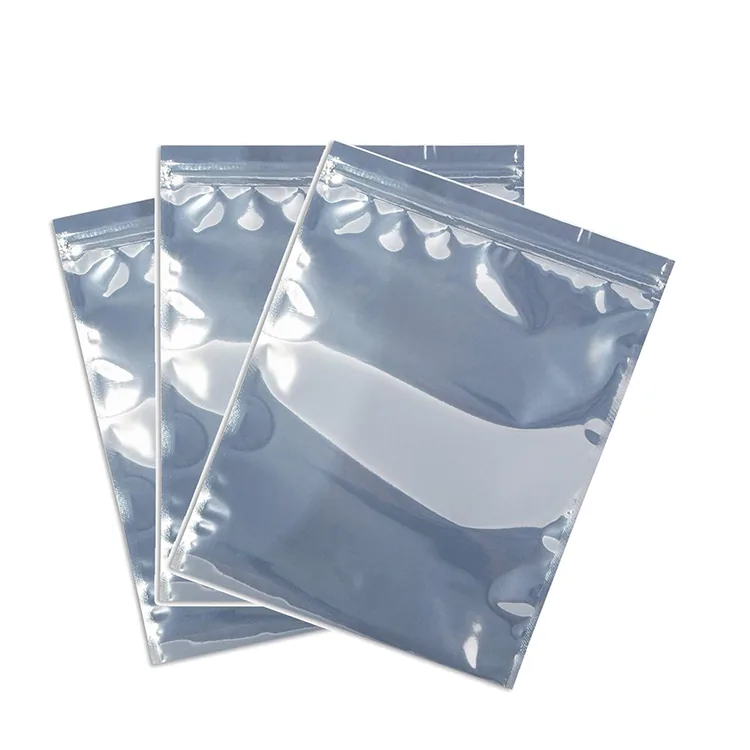Custom Printed Translucent Electronic Packaging Metallic Laminated Static Shielding Esd Plastic Bag