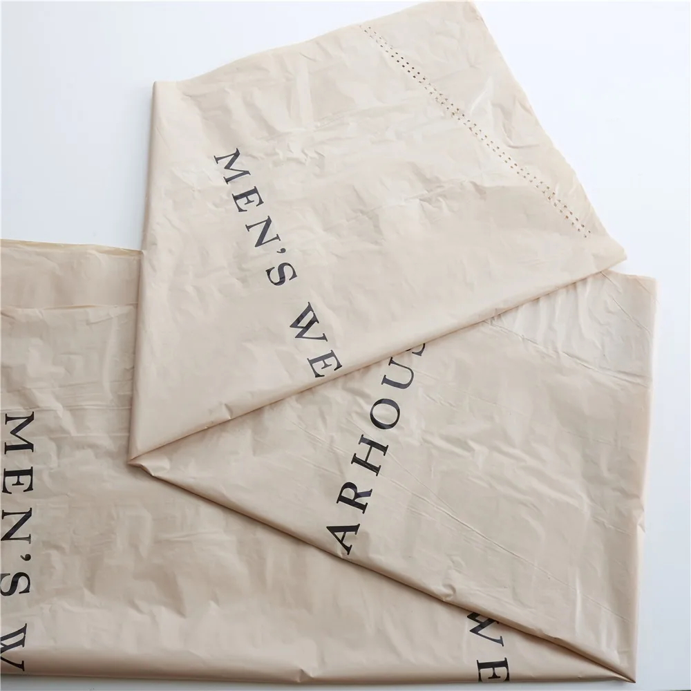 Custom Printing clear Ldpe Garment Bag for Clothes Dry Cleaning Cover on Roll