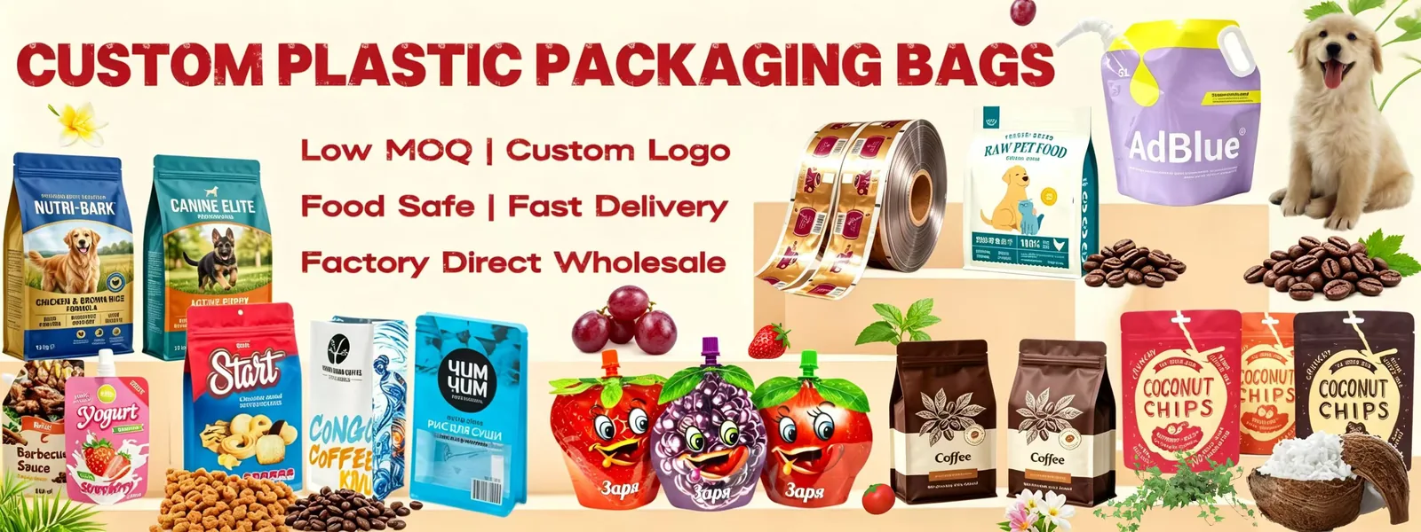 Custom Printing Instant Soup Food Fried Chicken Sausage Boiling Retort Pouch High Temperature Resistant Cooking Bag