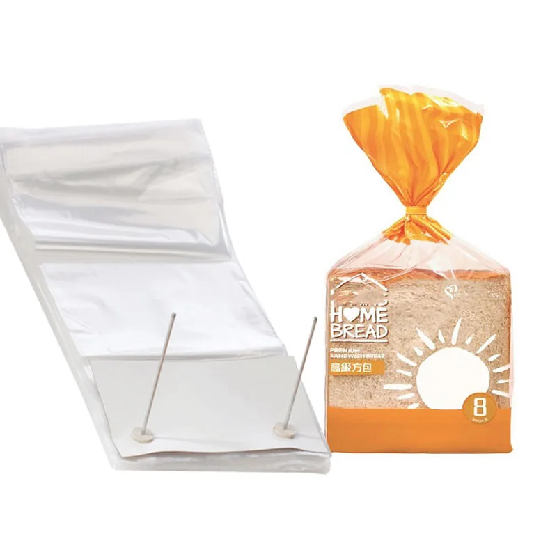 Custom Recyclable Food Grade Wicketed Poly Bags 250 per Wicket Clear LDPE Gusseted Bottom for Bread Fast Packaging