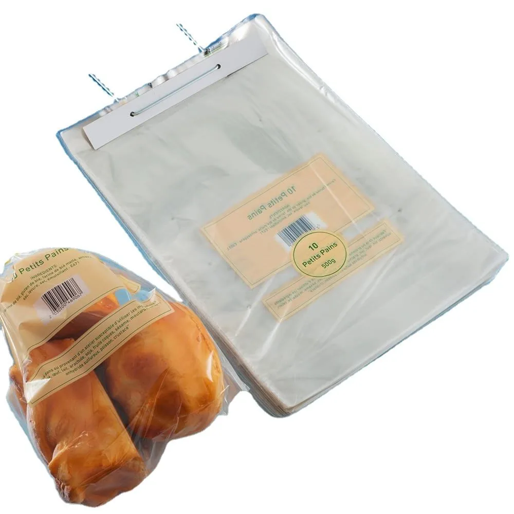 Custom Recyclable Food Grade Wicketed Poly Bags 250 per Wicket Clear LDPE Gusseted Bottom for Bread Fast Packaging