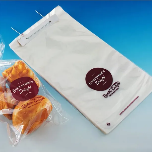 Custom Recyclable Food Grade Wicketed Poly Bags 250 per Wicket Clear LDPE Gusseted Bottom for Bread Fast Packaging
