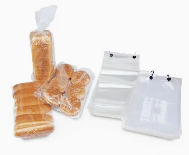 Custom Recyclable Food Grade Wicketed Poly Bags 250 per Wicket Clear LDPE Gusseted Bottom for Bread Fast Packaging