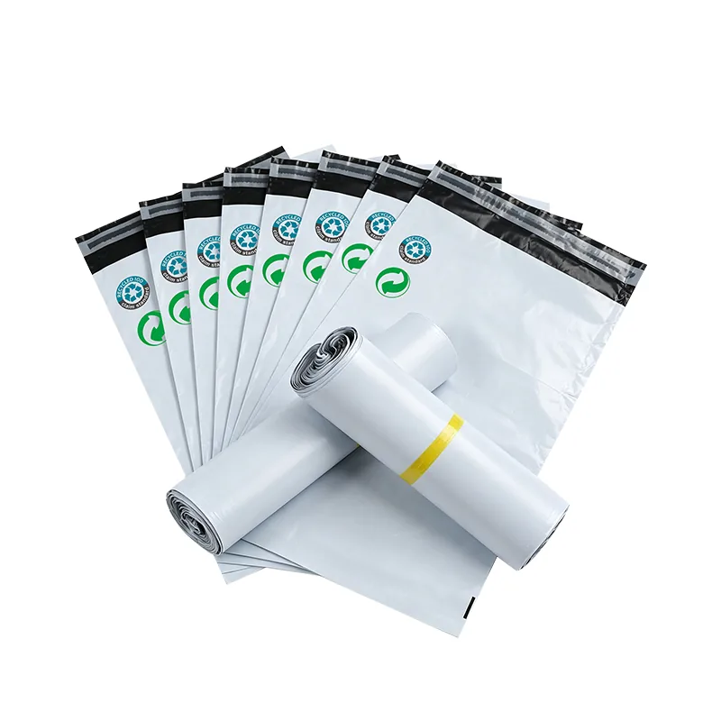 Custom PCR Recycled Biodegradable Poly Mailer Bags Self Adhesive Heavy Duty Shipping Envelopes for Clothing E Commerce