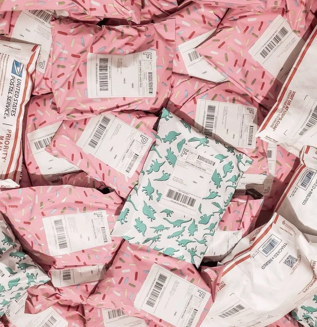 Custom PCR Recycled Biodegradable Poly Mailer Bags Self Adhesive Heavy Duty Shipping Envelopes for Clothing E Commerce