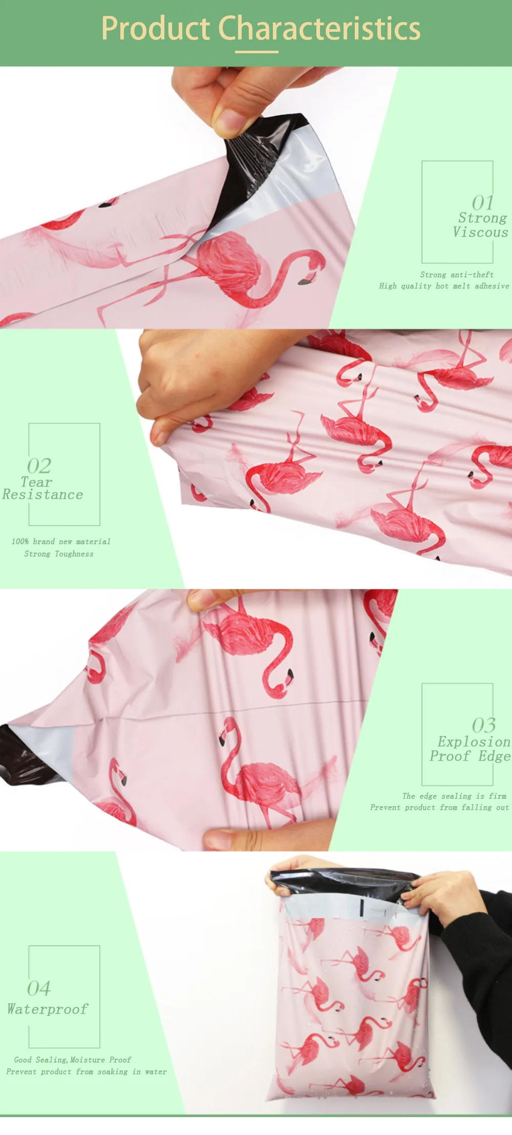 Custom PCR Recycled Biodegradable Poly Mailer Bags Self Adhesive Heavy Duty Shipping Envelopes for Clothing E Commerce