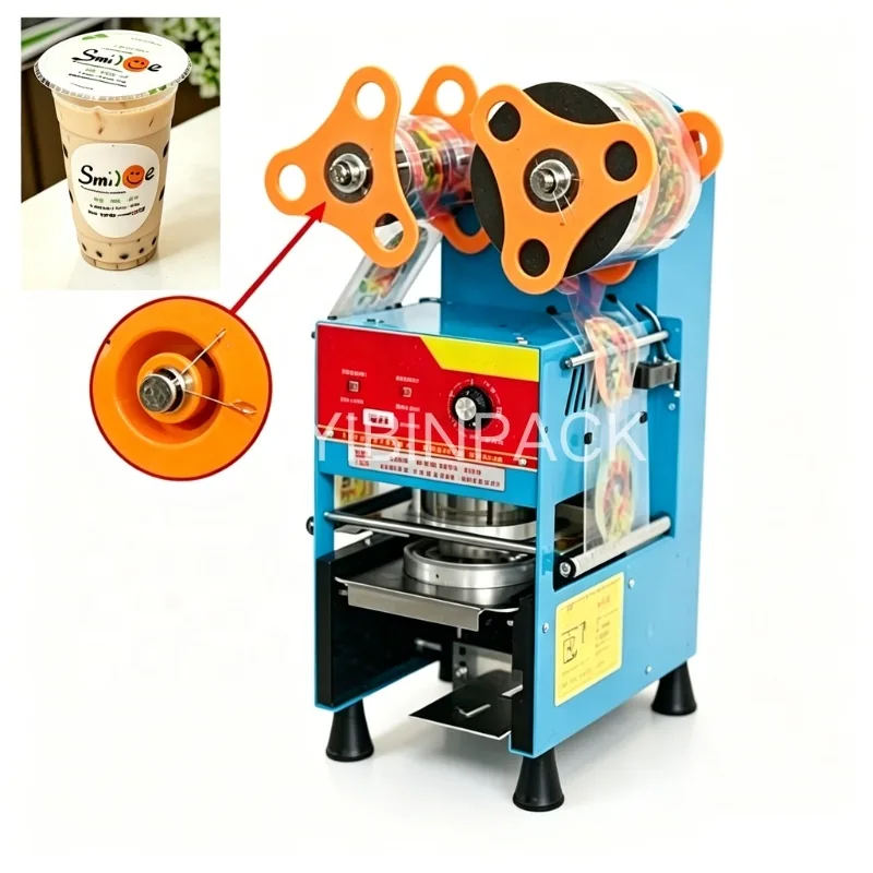 Custom Tea Lid Film Printing Logo 90 - 95 mm PP PET PE PS Bubble Boba Milk Tea Easy Peel Lidding Top Cup Cover Seal Roll Film
