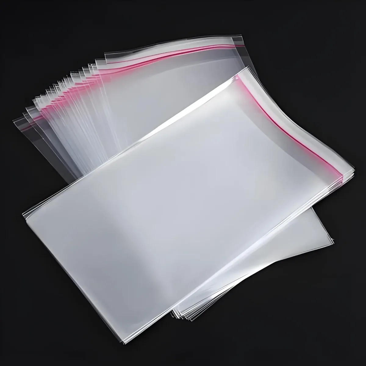Custom Transparent OPP Bags Reusable Self-Sealing Bags Plastic Clothing Packaging Pouch PE CPE Self-adhesive Bags