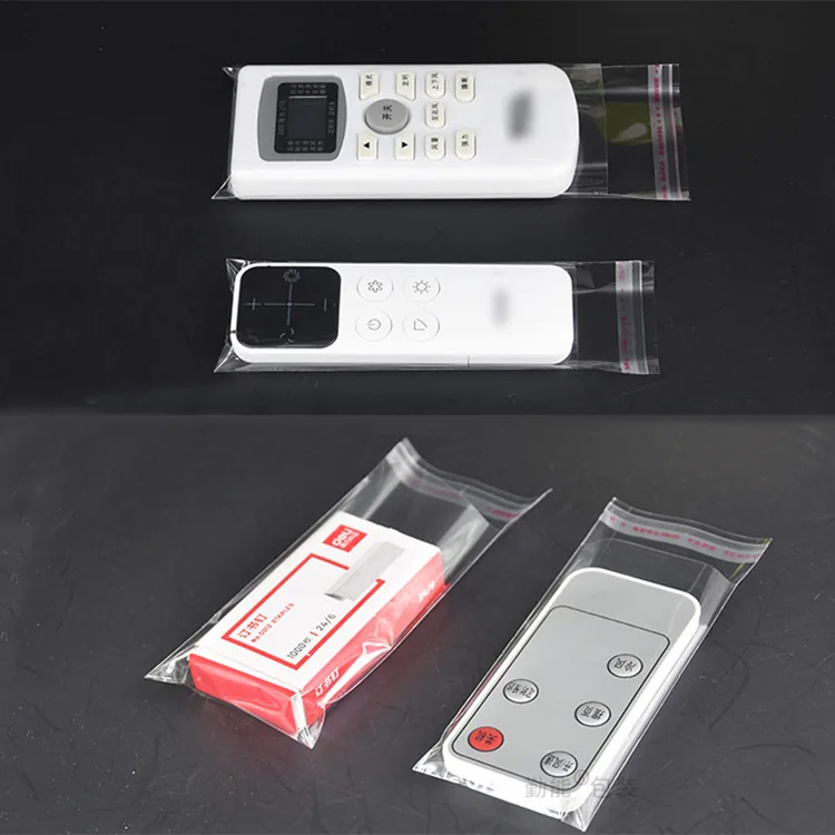 Custom Transparent OPP Bags Reusable Self-Sealing Bags Plastic Clothing Packaging Pouch PE CPE Self-adhesive Bags