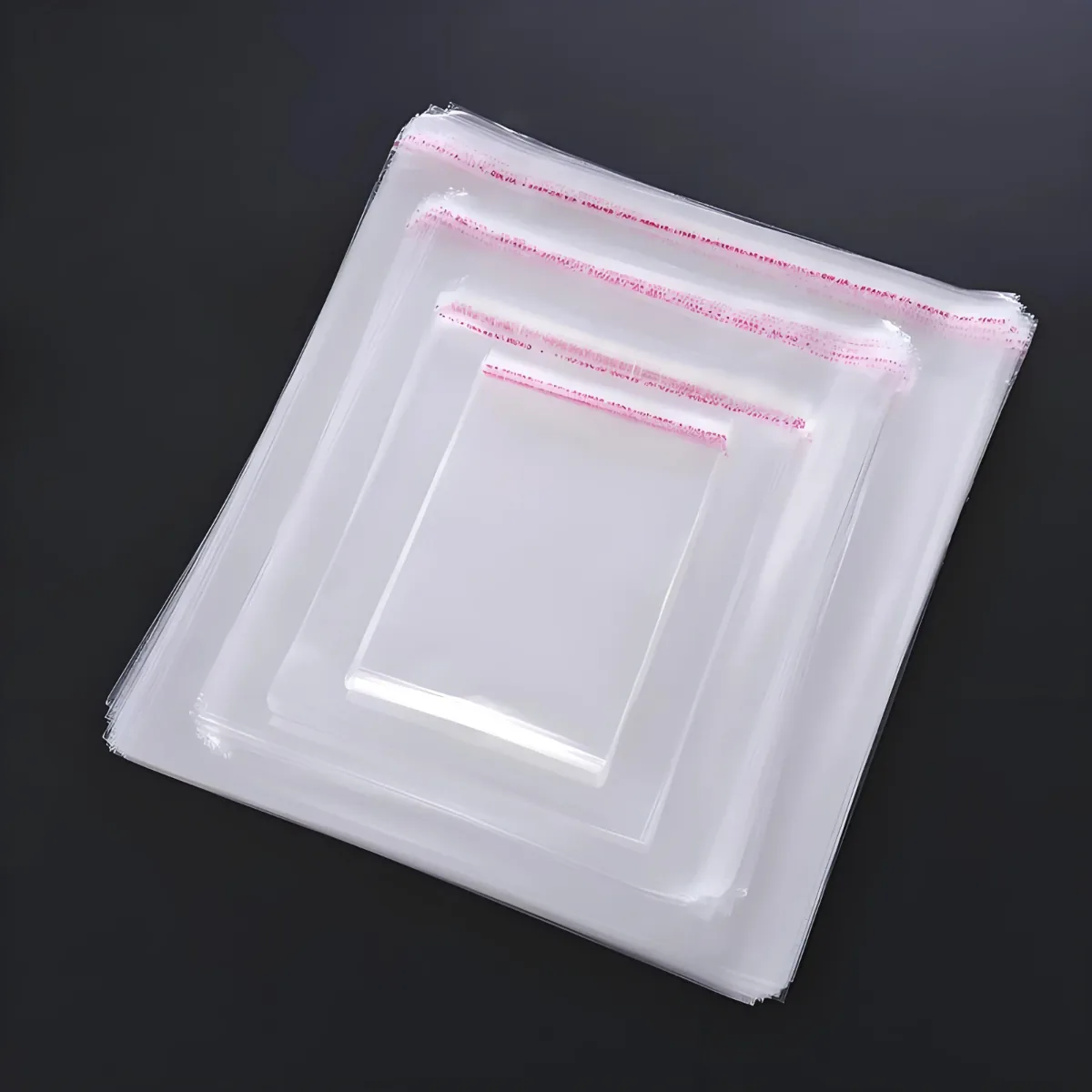 Custom Transparent OPP Bags Reusable Self-Sealing Bags Plastic Clothing Packaging Pouch PE CPE Self-adhesive Bags
