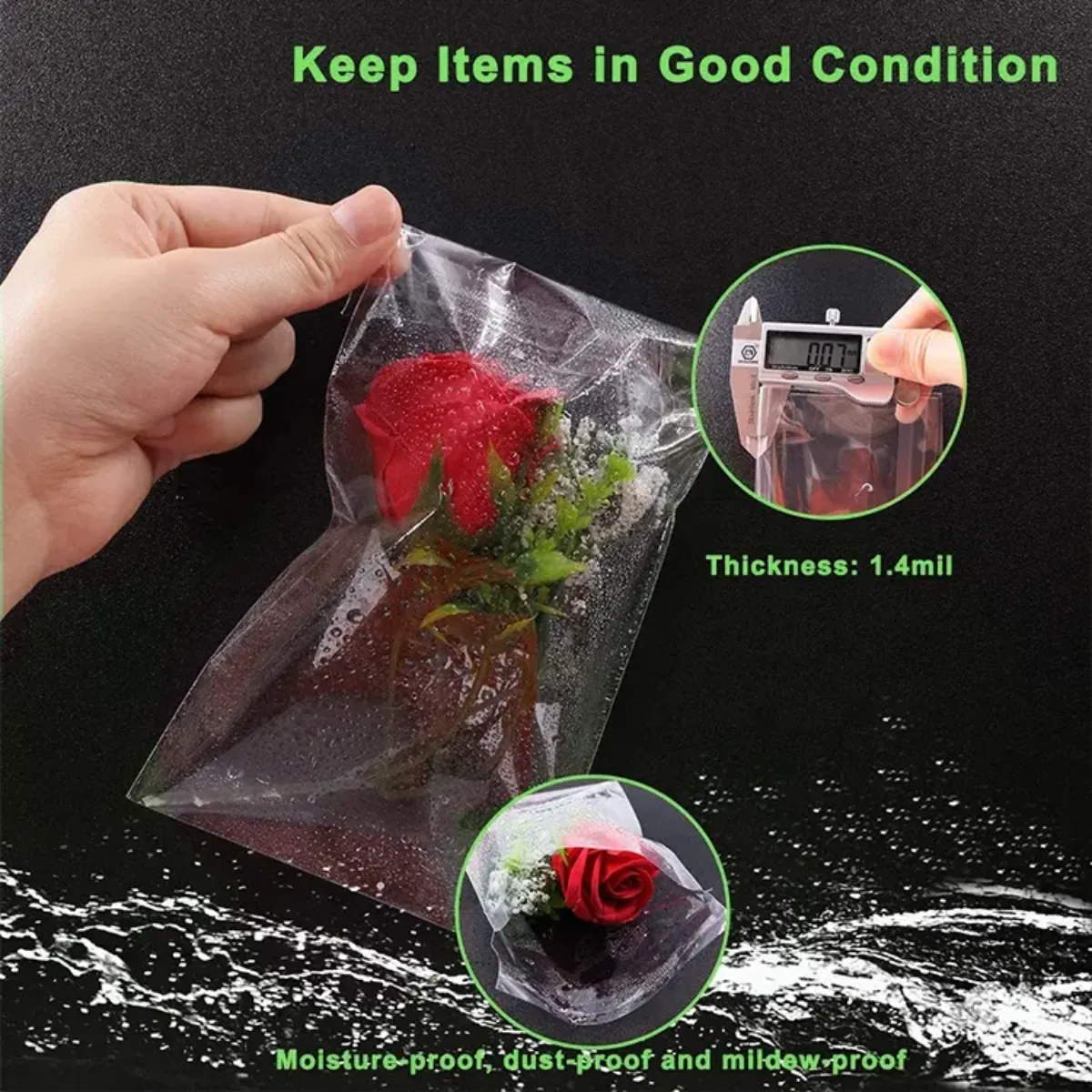 Custom Transparent OPP Bags Reusable Self-Sealing Bags Plastic Clothing Packaging Pouch PE CPE Self-adhesive Bags