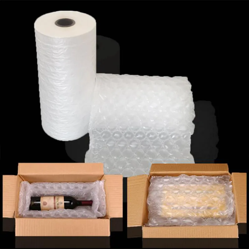 Custom Transparent PE Air Bubble Cushion Film Roll Packaging for Cushion Protection Shock Resistant
