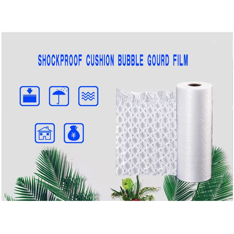Custom Transparent PE Air Bubble Cushion Film Roll Packaging for Cushion Protection Shock Resistant