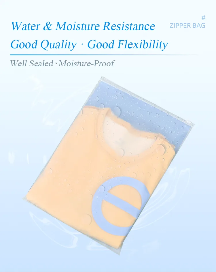 Custom Your Own Logo Clear Recyclable Pouches Frosted Apparel Ziplock Shipping Clothing Packing Slider Zipper Poly Plastic Bags