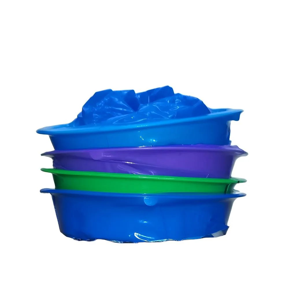 Customizable 1000ml Sanitary Purple Biodegradable Disposable Emesis Bag LDPE Vomit Bag Leak-proof Ring Stamping Thick