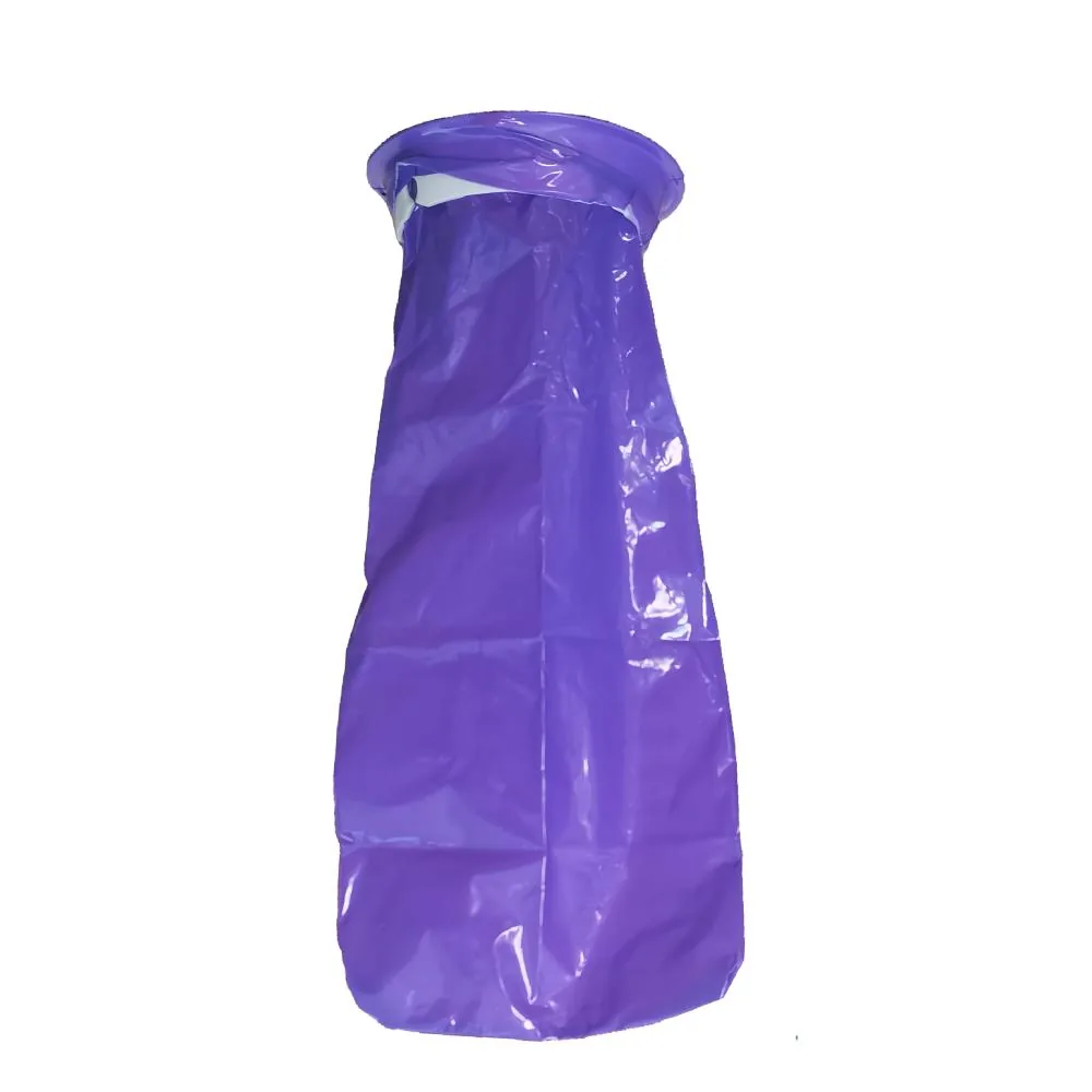 Customizable 1000ml Sanitary Purple Biodegradable Disposable Emesis Bag LDPE Vomit Bag Leak-proof Ring Stamping Thick