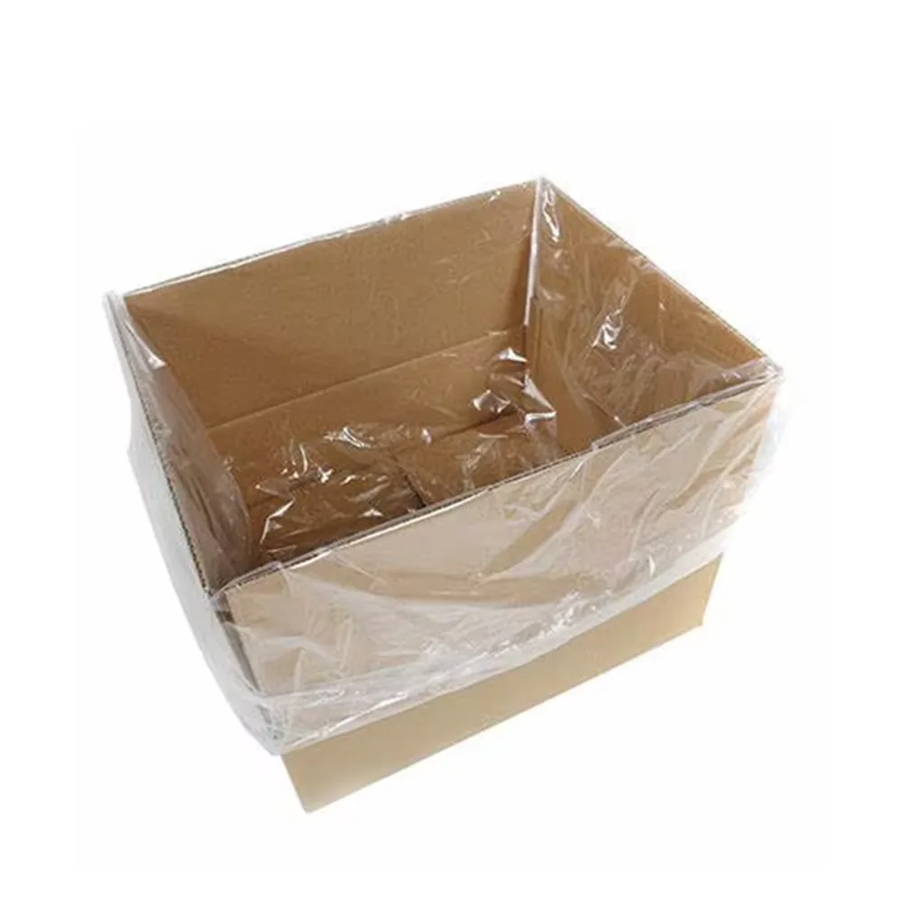 Customizable Size Durable Leakproof Clear Flat LDPE Liner Bag Food Safe Poly Carton Liner Bags