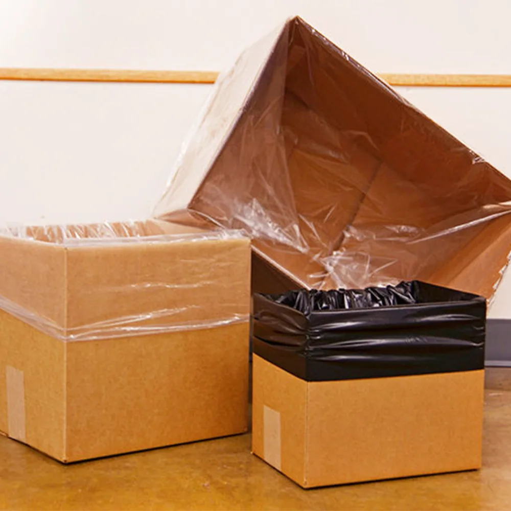 Customizable Size Durable Leakproof Clear Flat LDPE Liner Bag Food Safe Poly Carton Liner Bags