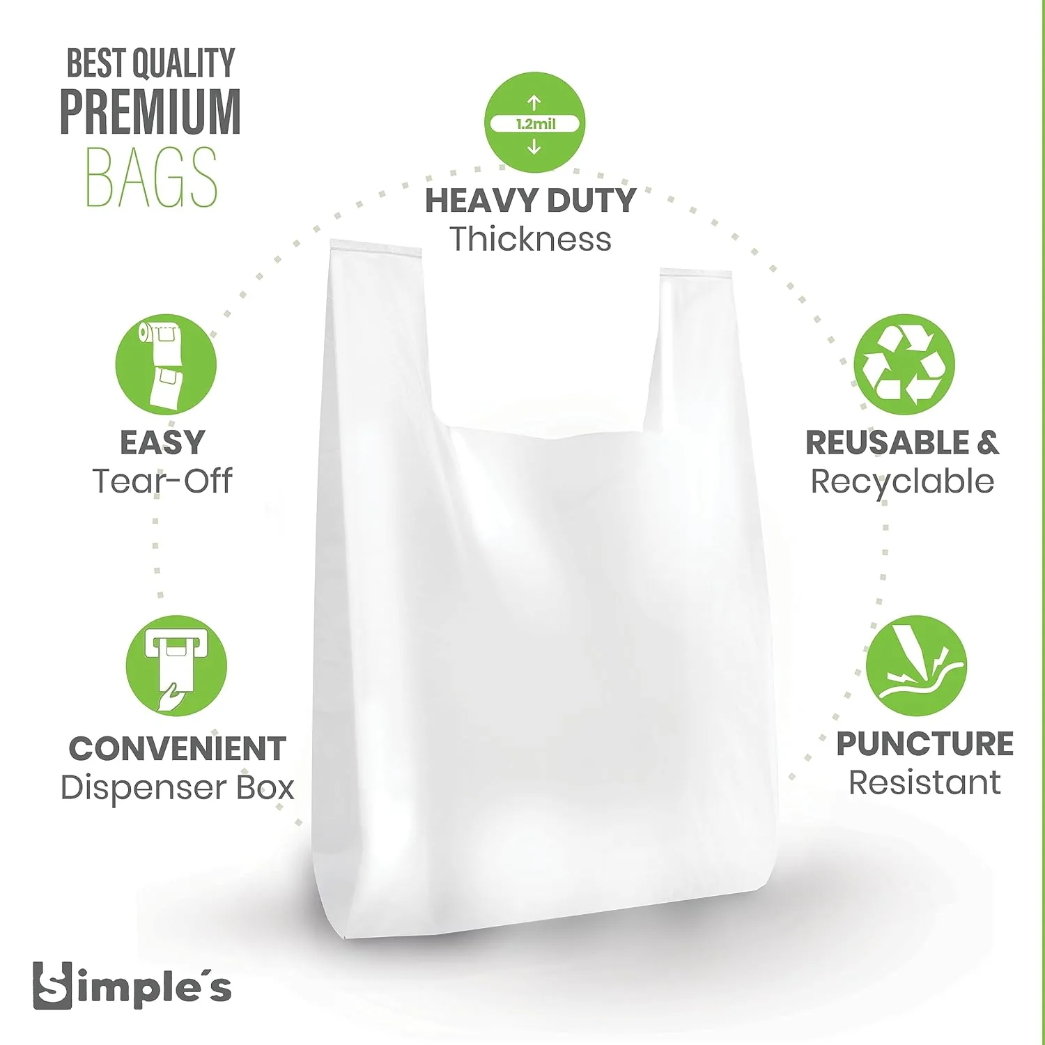 Customized Logo Printed Supermarket Shopping Vest Packing T-Shirt Bags PP Plastic in Roll for Exhibitions
