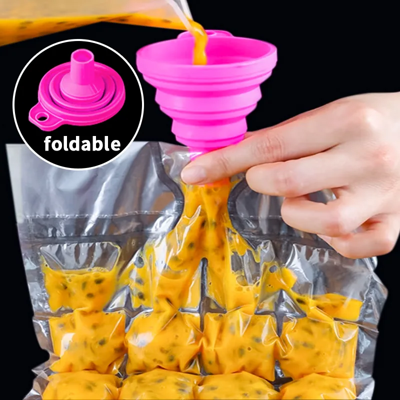 Custom PE Disposable Self-Seal Ice Cube Bags 19x30cm Freezer Safe Transparent with Hand Loop