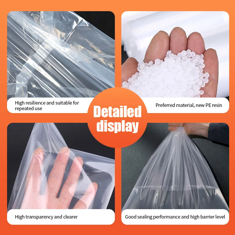 Customized PE Waterproof Inner Liner Bag, Moisture-proof Machine Equipment Dust Cover, Large-sized Transparent square Bag